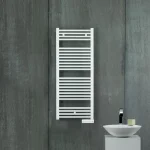 Полотенцесушитель электрический Zehnder Virando 1226х500 с тэном KTX3 600Вт, хром (AB-120-050-CROM WEKT306TCROS) - Фото 2